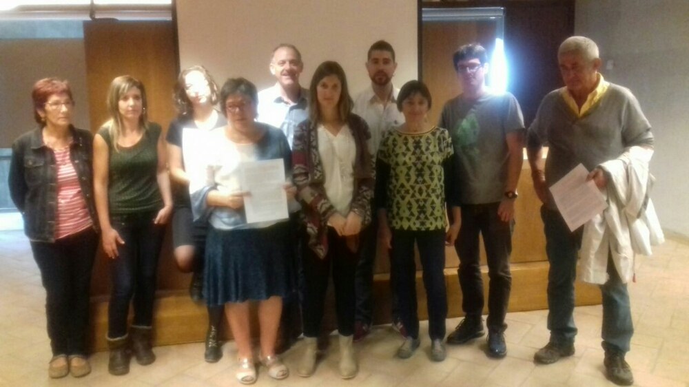 Manifiesto en Navarra contra el Tren de Alta Velocidad