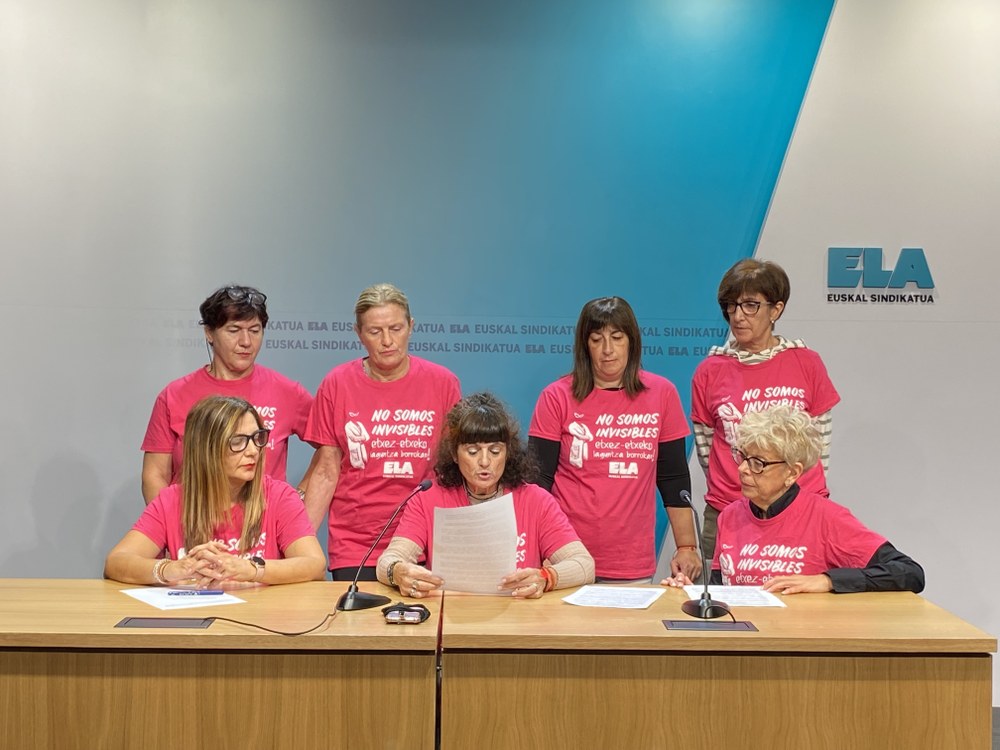 Más de 100 trabajadoras piden la publificación de los servicios de Ortuella, Leioa, Galdakao, Zornotza, Txorierri y Busturia