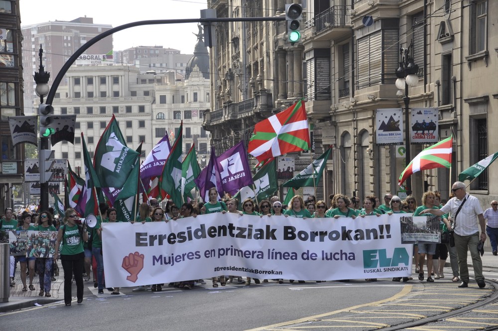 Más de 16 meses de conflicto y 210 días de huelga en las residencias de Bizkaia