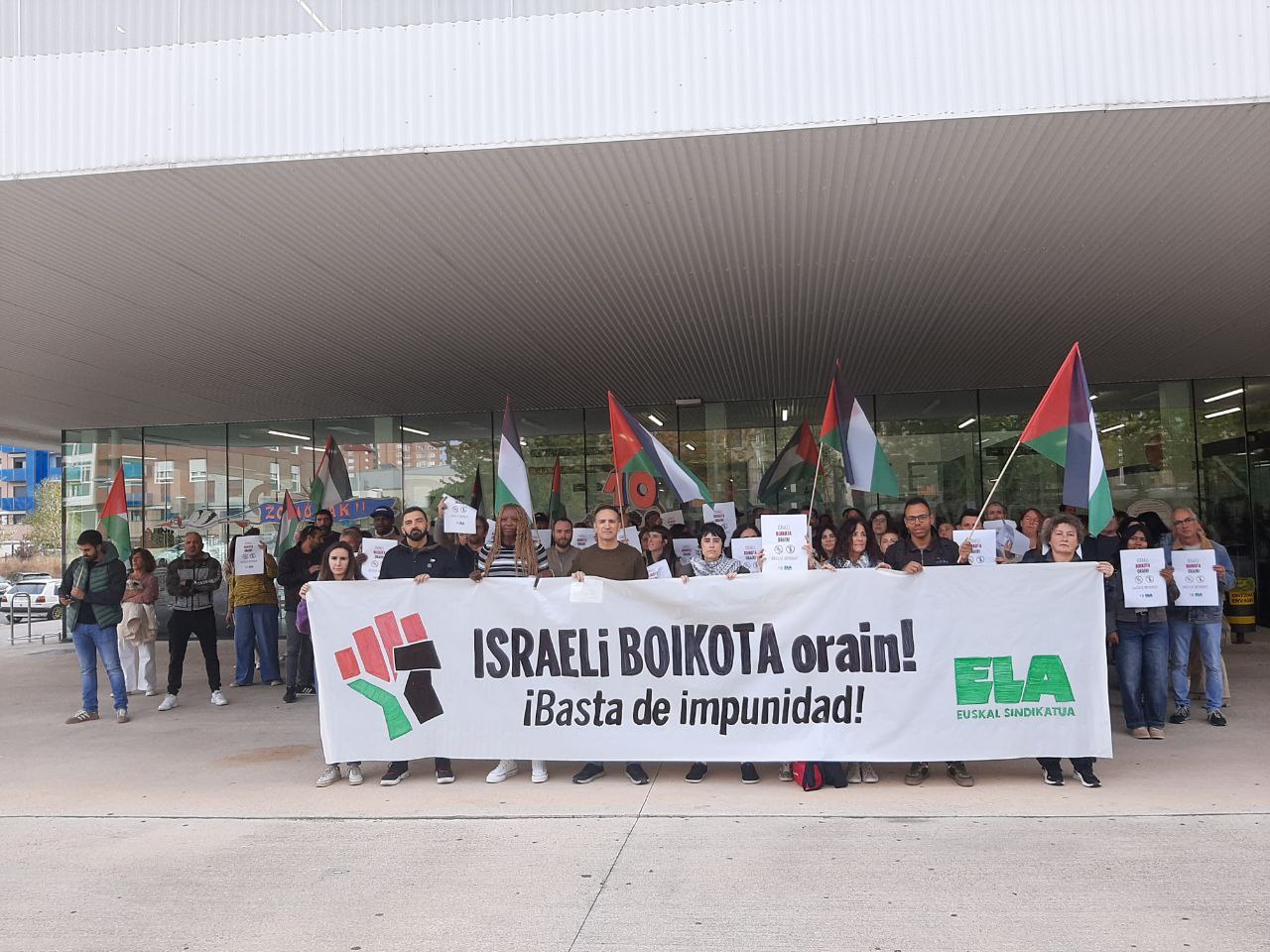 Mitxel Lakuntza: “A Israel no se le puede ni comprar ni vender nada; el boicot debe ser nuestra principal herramienta”