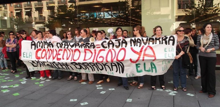 Movilizaciones contra la persecución laboral,       con despidos y sanciones, en Amma Navarra