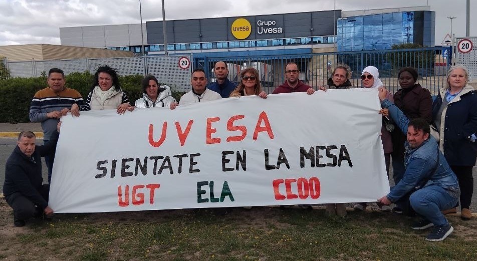 Movilizaciones en Uvesa (Tudela), con paros para el 19 y 20 de mayo