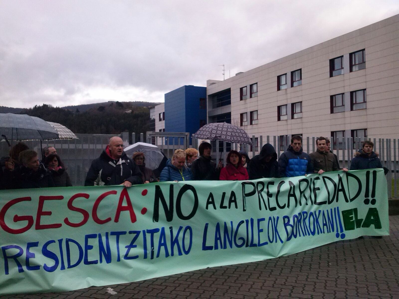 Movilizaciones por el convenio de residencias de Bizkaia