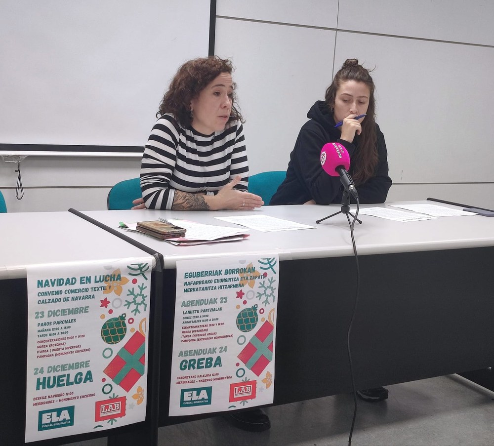 Movilizaciones y huelgas en la campaña de Navidad para conseguir un convenio de Navarra