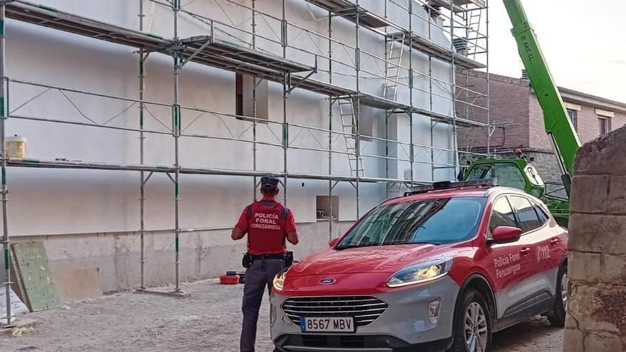 Muere un obrero en Lumbier al caer de un andamio
