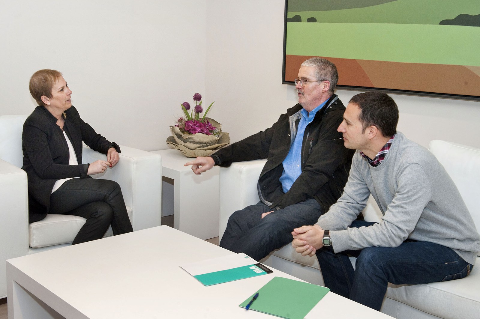 ELA se ha reunido hoy con la presidenta del Gobierno de Navarra, Uxue Barkos