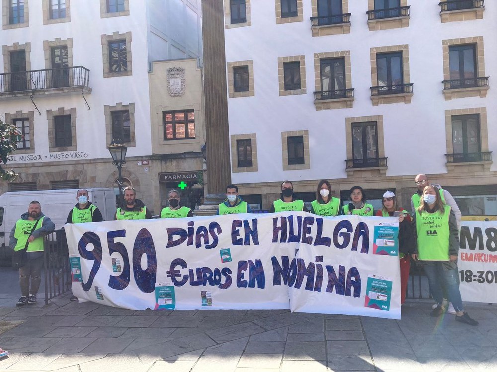 Novaltia: 950 días de huelga, 950 euros de nómina
