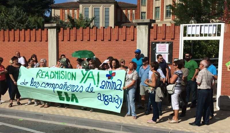 Nueva concentracion de trabajadoras de AMMA ARGARAY