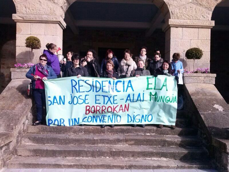 Nuevas jornadas de huelga en la residencia de Mungia por un convenio propio