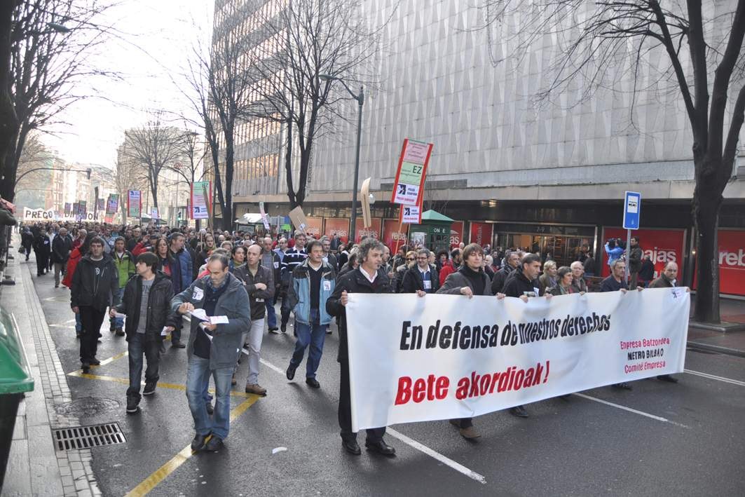 Otra sentencia en contra de la dirección de Metro Bilbao