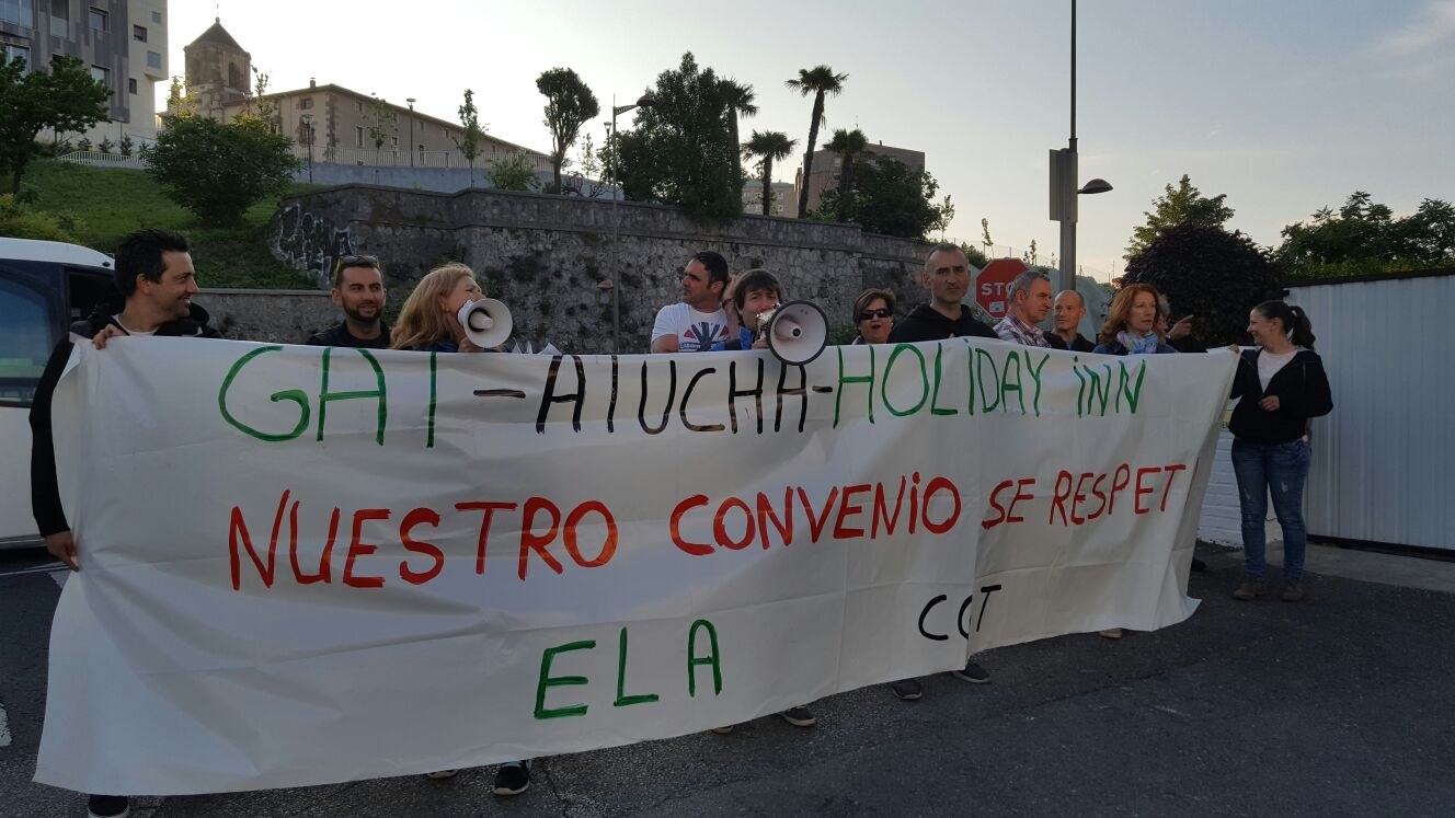 Paro en el Holiday Inn de Bilbao