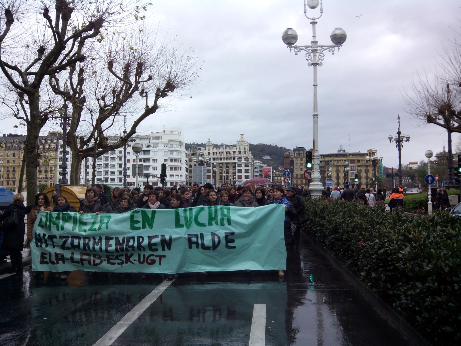 Paro generalizado en la limpieza de Gipuzkoa
