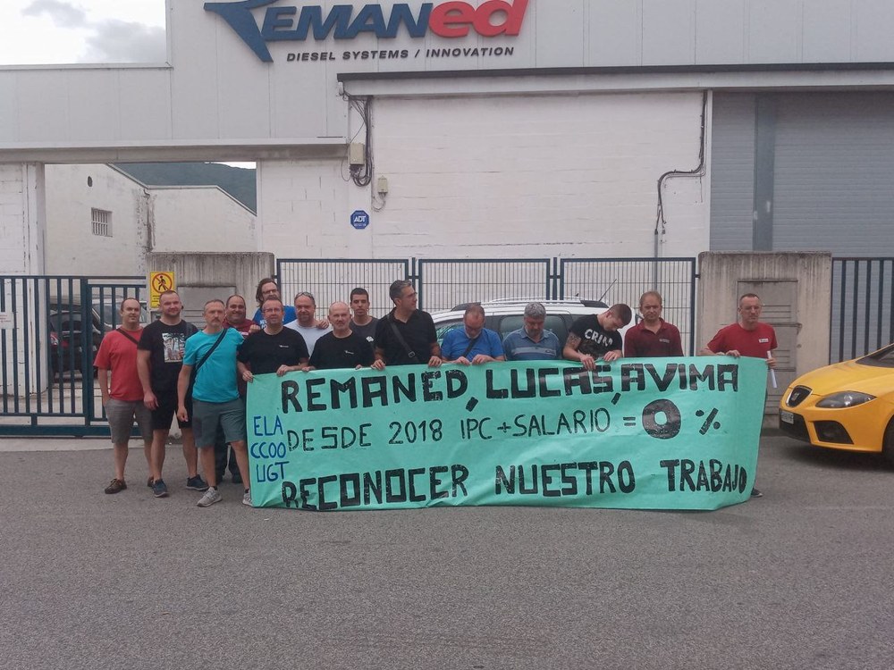 Paros en Remaned para lograr un convenio de empresa