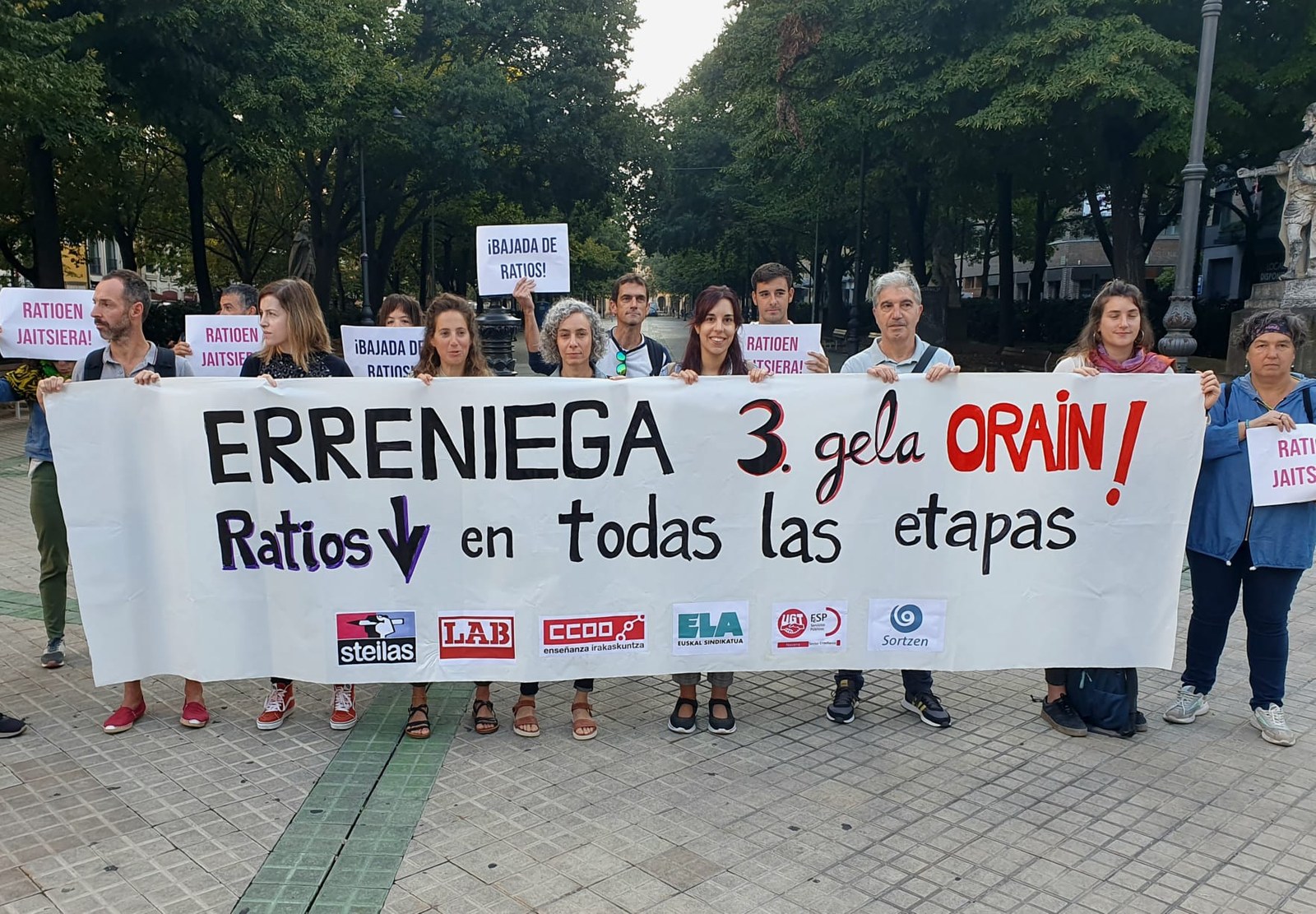 Piden un descenso de ratios en Educación y un tercer grupo en primaria en la escuela Erreniega de Zizur