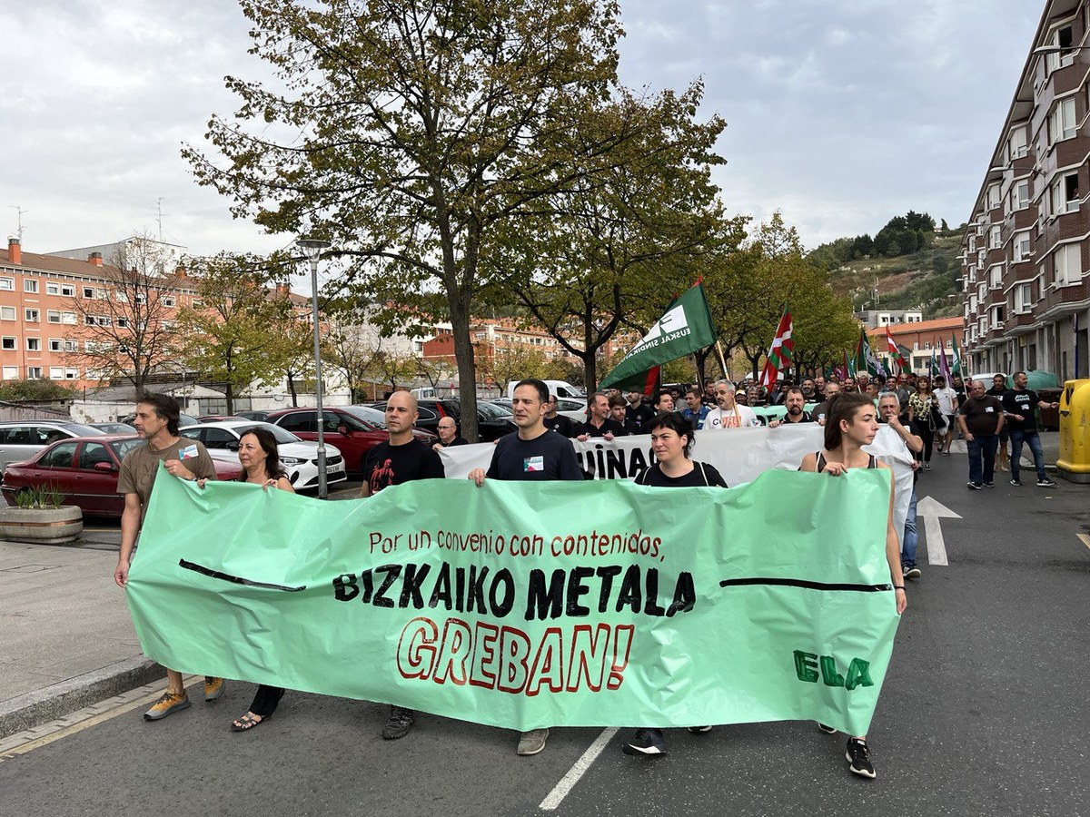 Seguimiento muy amplio de la huelga en el metal de Bizkaia — ELA Sindikatua