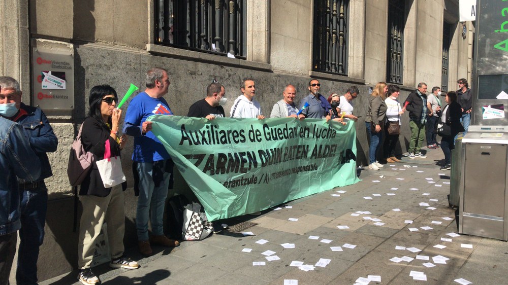 Seguimiento por encima del 80% de la huelga de Guedan, los servicios deportivos subcontratados por Bilbao Kirolak