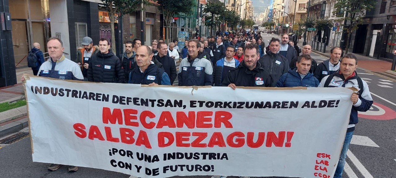 Séptimo día de huelga contra la deslocalización de la planta de Urduliz