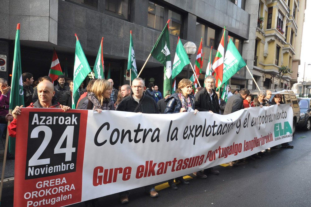 Solidaridad con la clase trabajadora de Portugal
