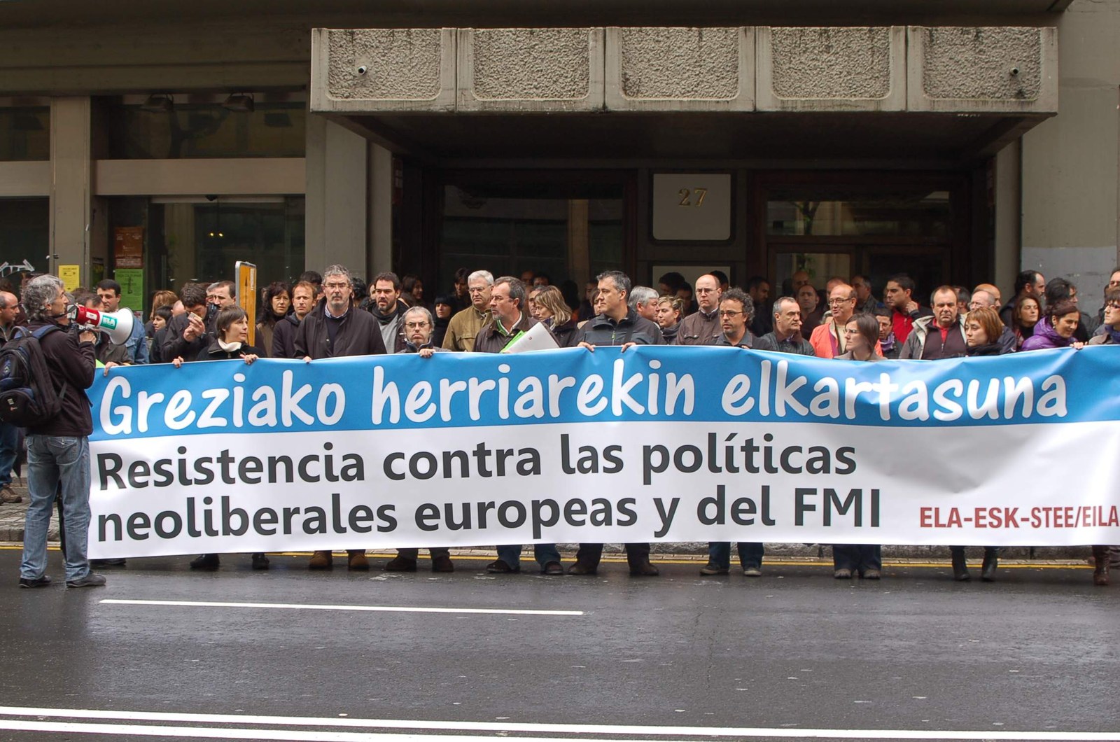 Solidaridad con la clase trabajadora griega