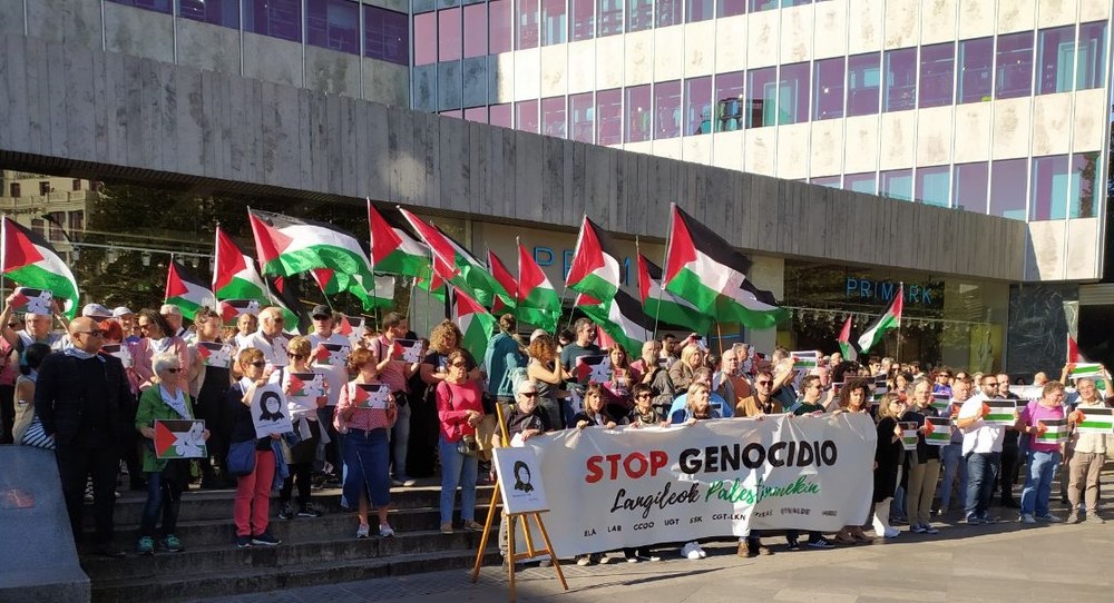 ¡Stop genocidio! La clase trabajadora, con el pueblo palestino ¡Stop genocidio! La clase trabajadora, con el pueblo palestino