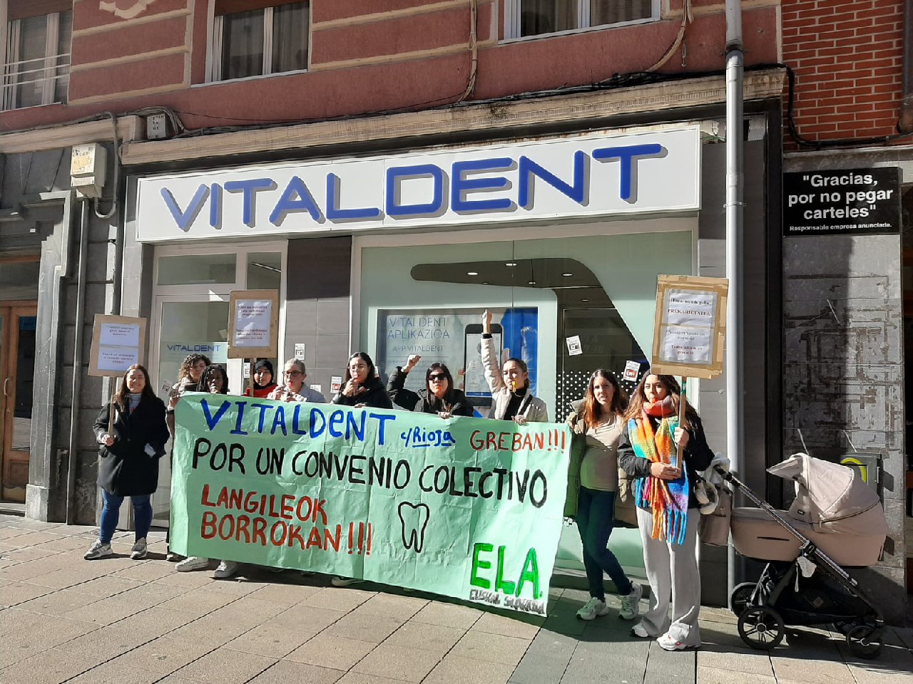 Total seguimiento en la primera jornada de huelga — ELA Sindikatua