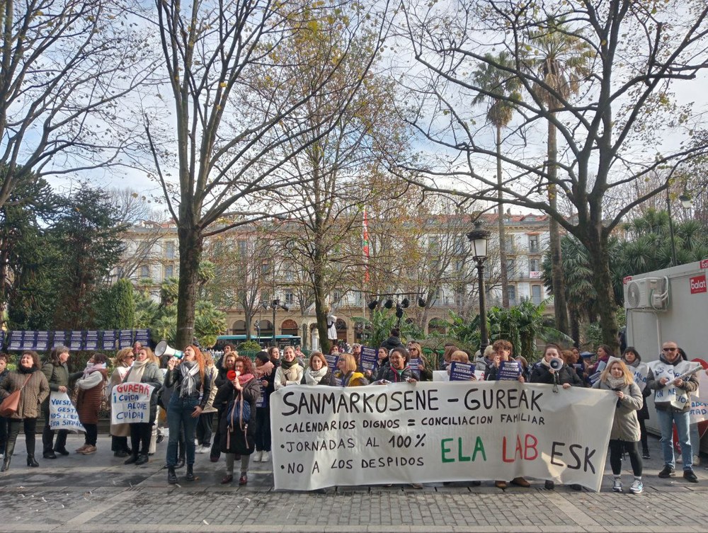 Trabajadoras de Sanmarkosene piden a la Diputación que asuma su responsabilidad y apueste por un modelo sin trabajadoras precarias