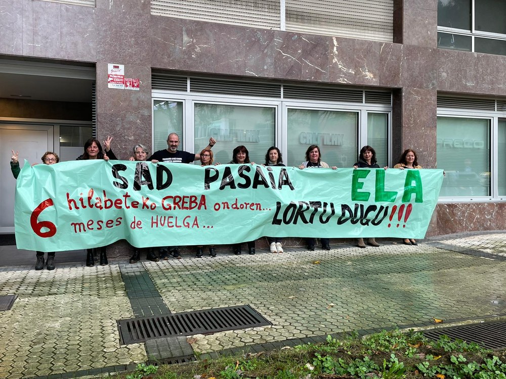 Tras seis meses de huelga, la plantilla del SAD de Pasaia logra un convenio propio con subidas salariales por encima del 26%