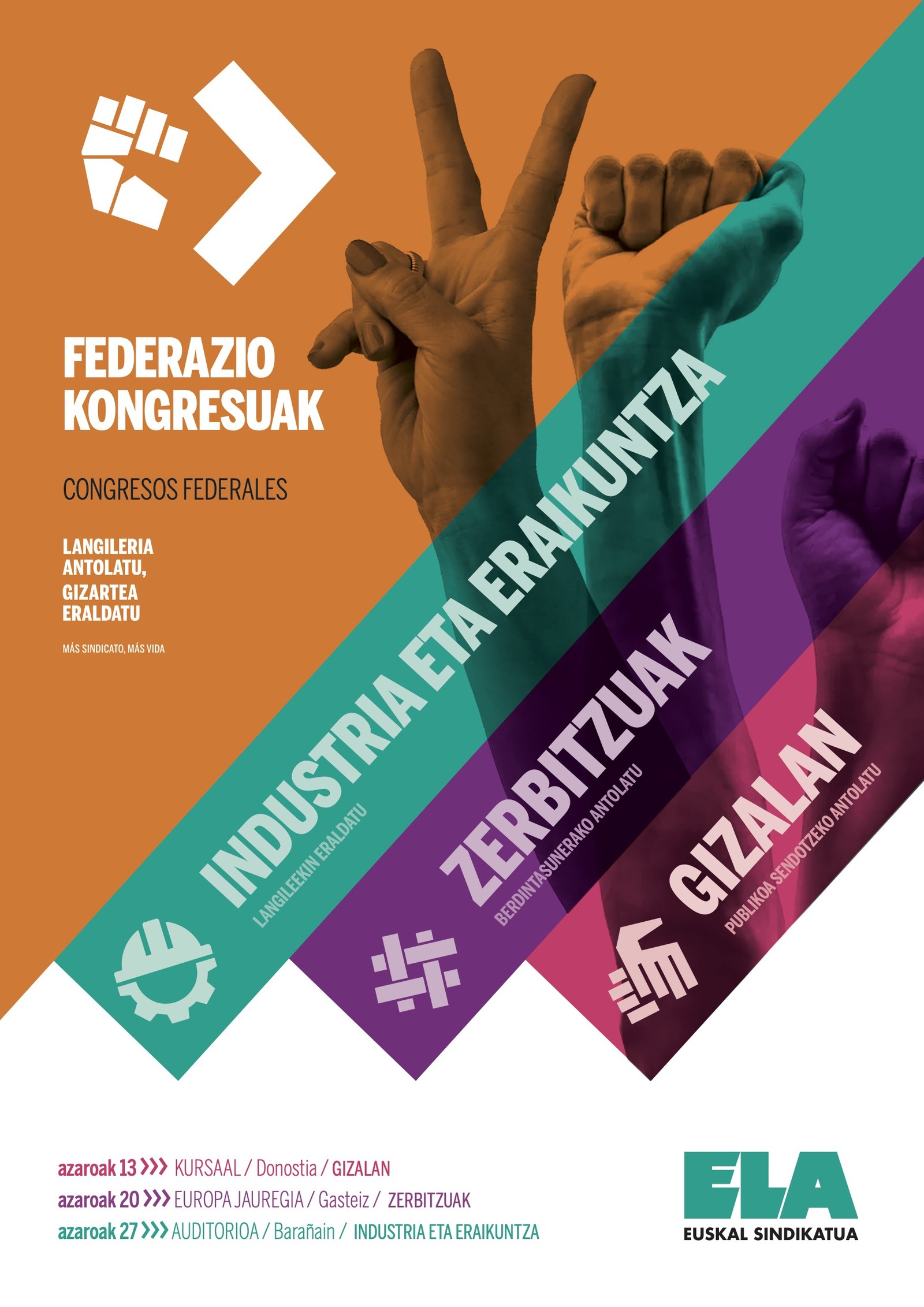 Tres congresos para reforzar las federaciones Tres congresos para reforzar las federaciones