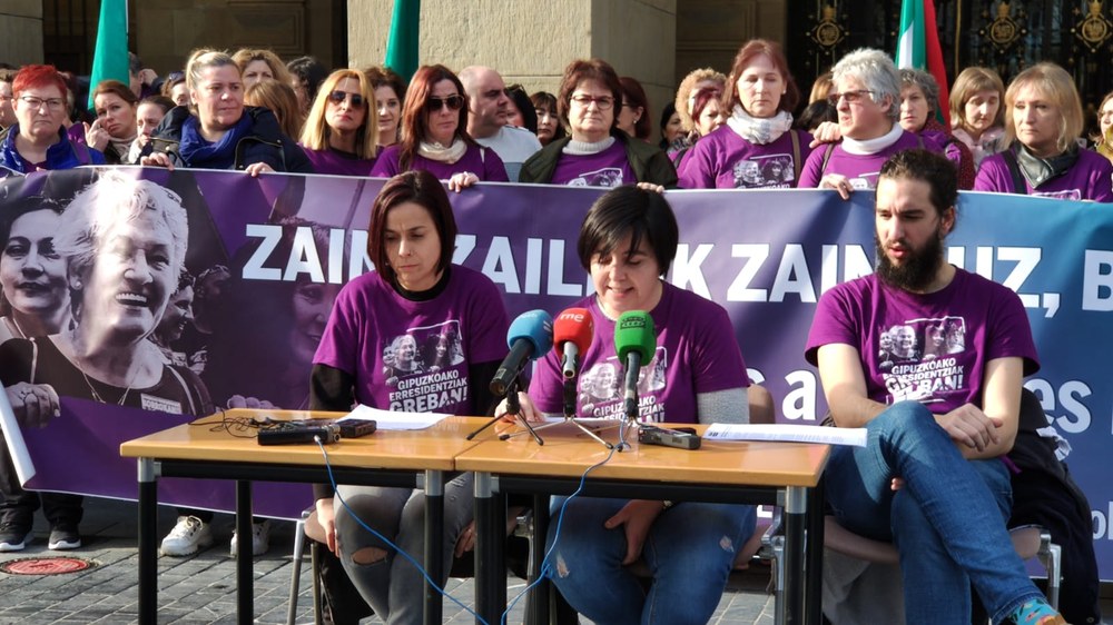 Un mes más de huelga, hasta el 8 de marzo, en las Residencias de Gipuzkoa