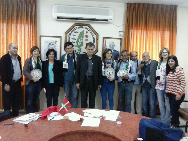 Una delegaciòn de ELA en Palestina