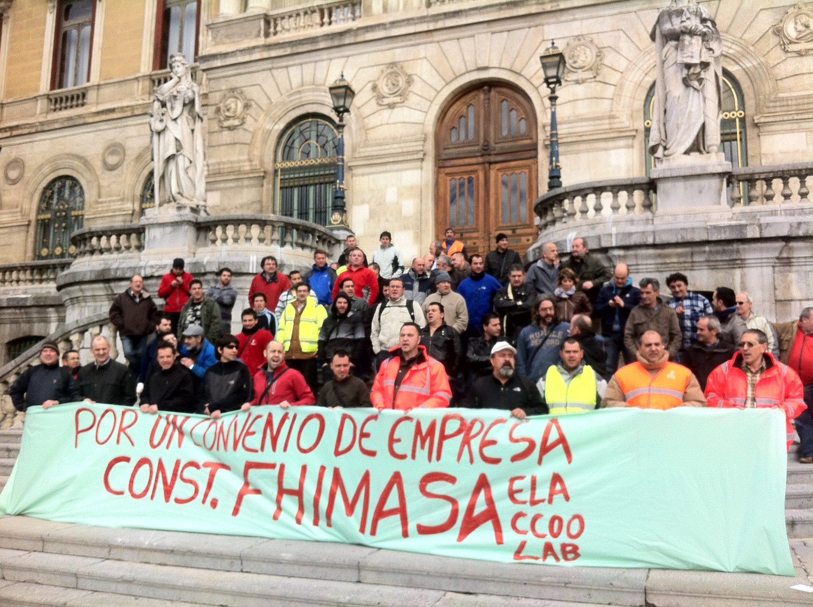 Una semana de huelga construcciones Fhimasa de Bilbao