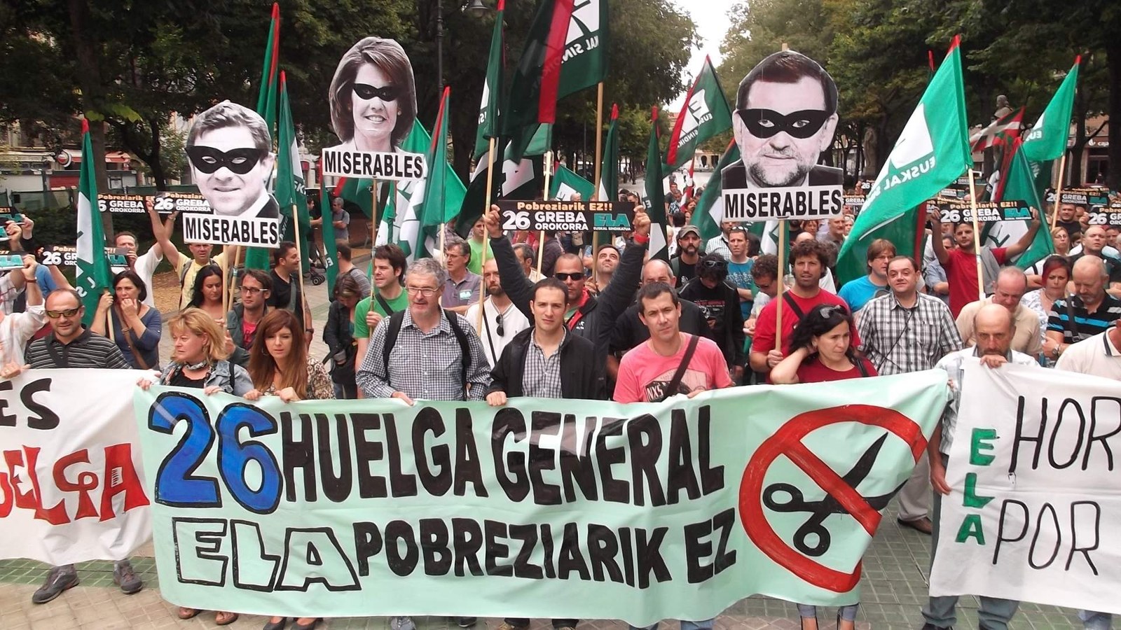 Viernes 14 de septiembre: manifestación en Iruñea en apoyo de la huelga general