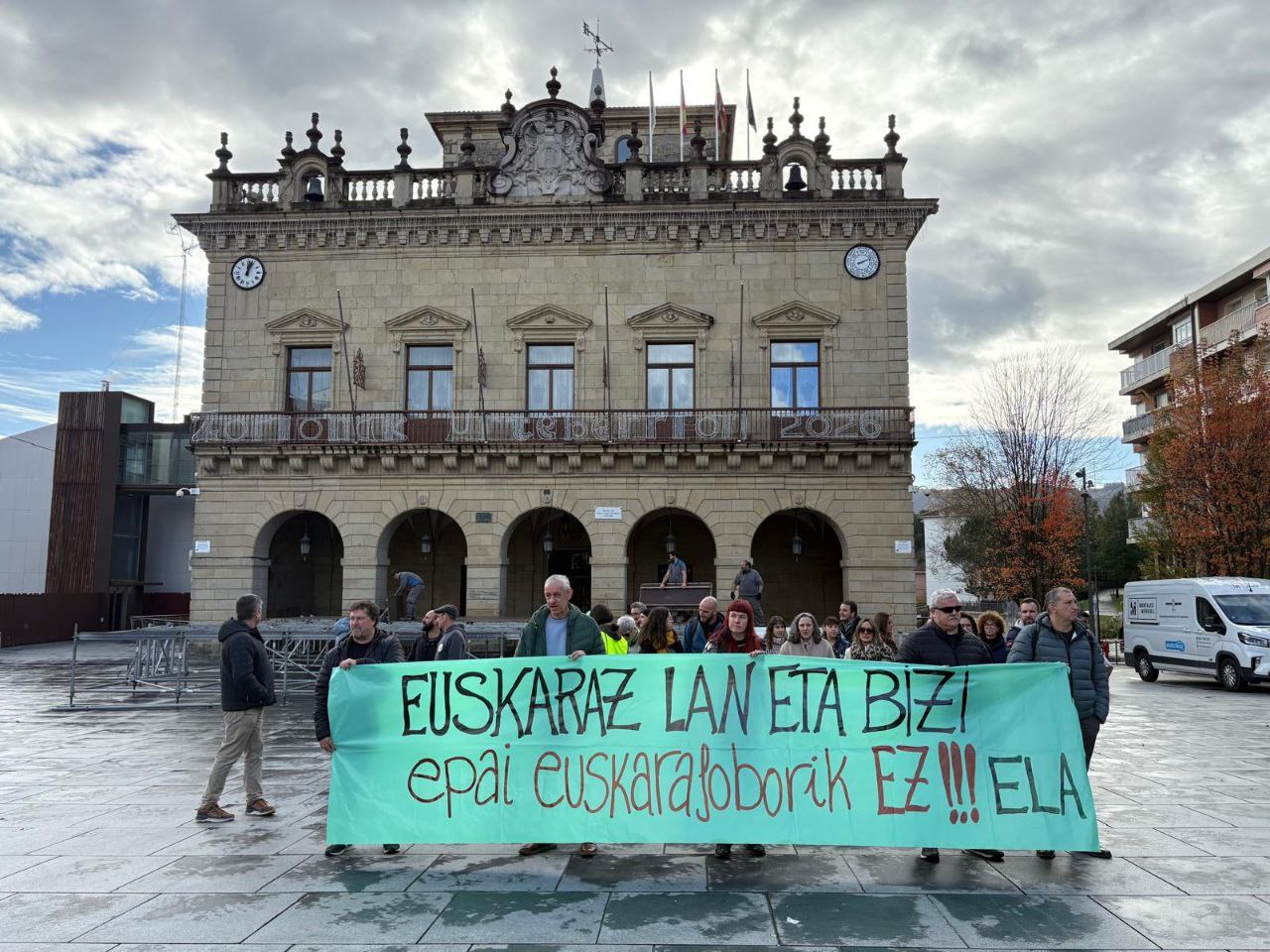 Concentración en contra de la última sentencia euskarafoba