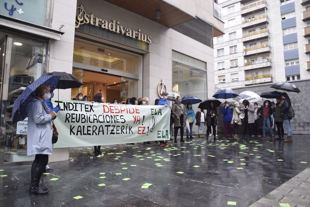 ELA denuncia el cierre de la tienda de Stradivarius de Irún sin la reubicación de las trabajadoras