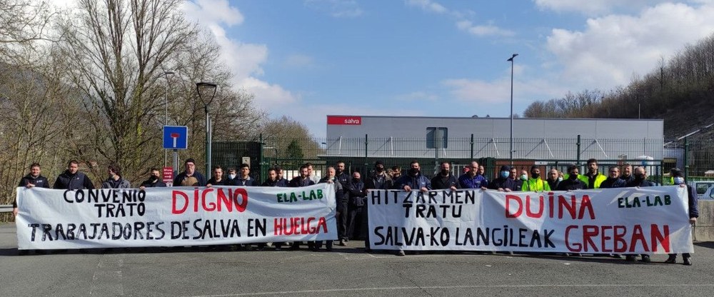 Paro en Salva Industrial (Lezo) a favor de la renovación del convenio