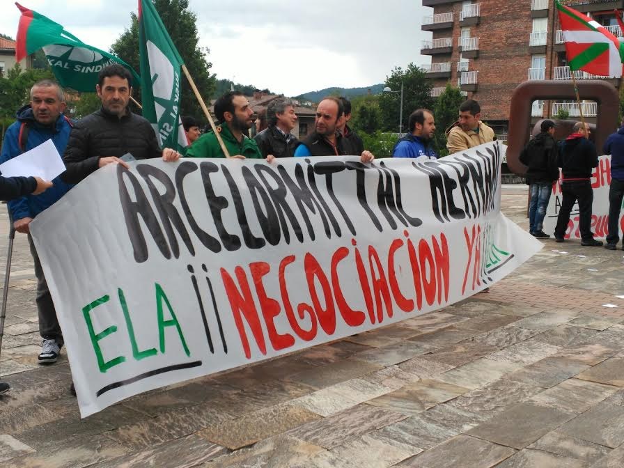 La plantilla de Arcelor Mittal hernani cumple el séptimo día en huelga por un convenio digno
