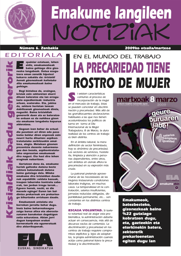Noticias de las mujeres trabajadoras