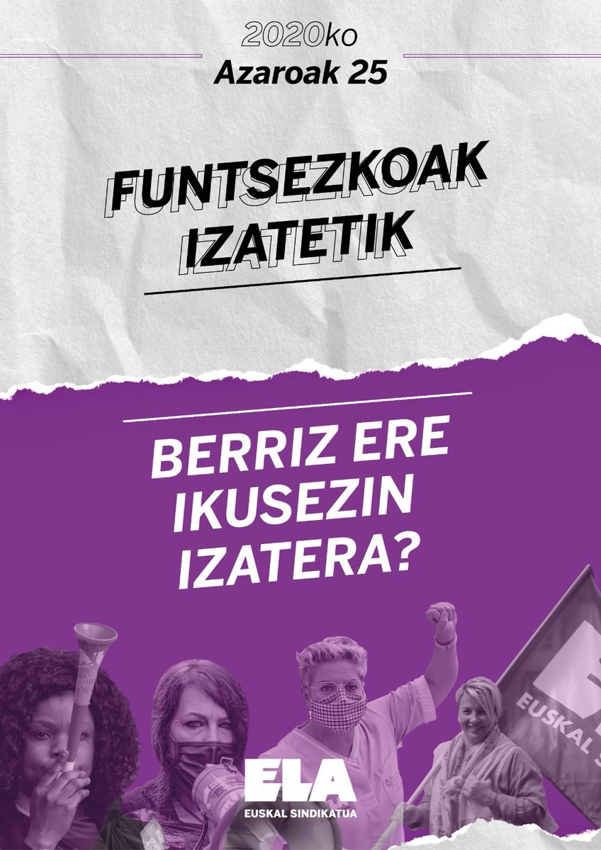 A25| "COVID-19-ak prekarizatutako eta feminizatutako sektoreetako emakumeek pairatzen zuten indarkeria instituzionala utzi du agerian"