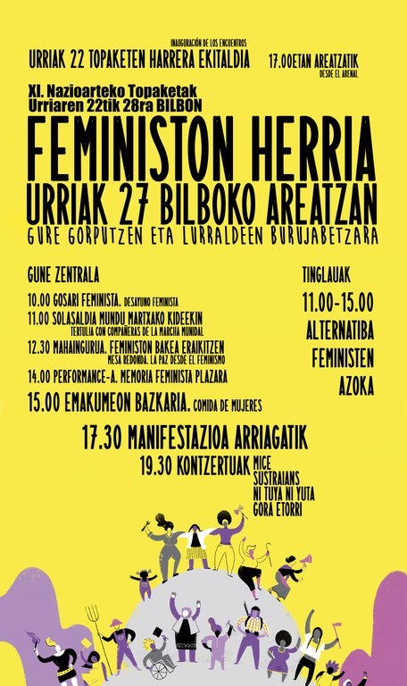 Bilbao será #FeministonHerria el 27 de octubre