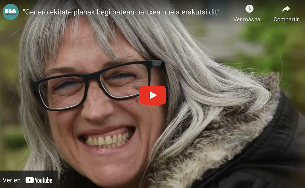 "El Plan de Equidad de Género nos ha enseñado que llevábamos un parche en un ojo"