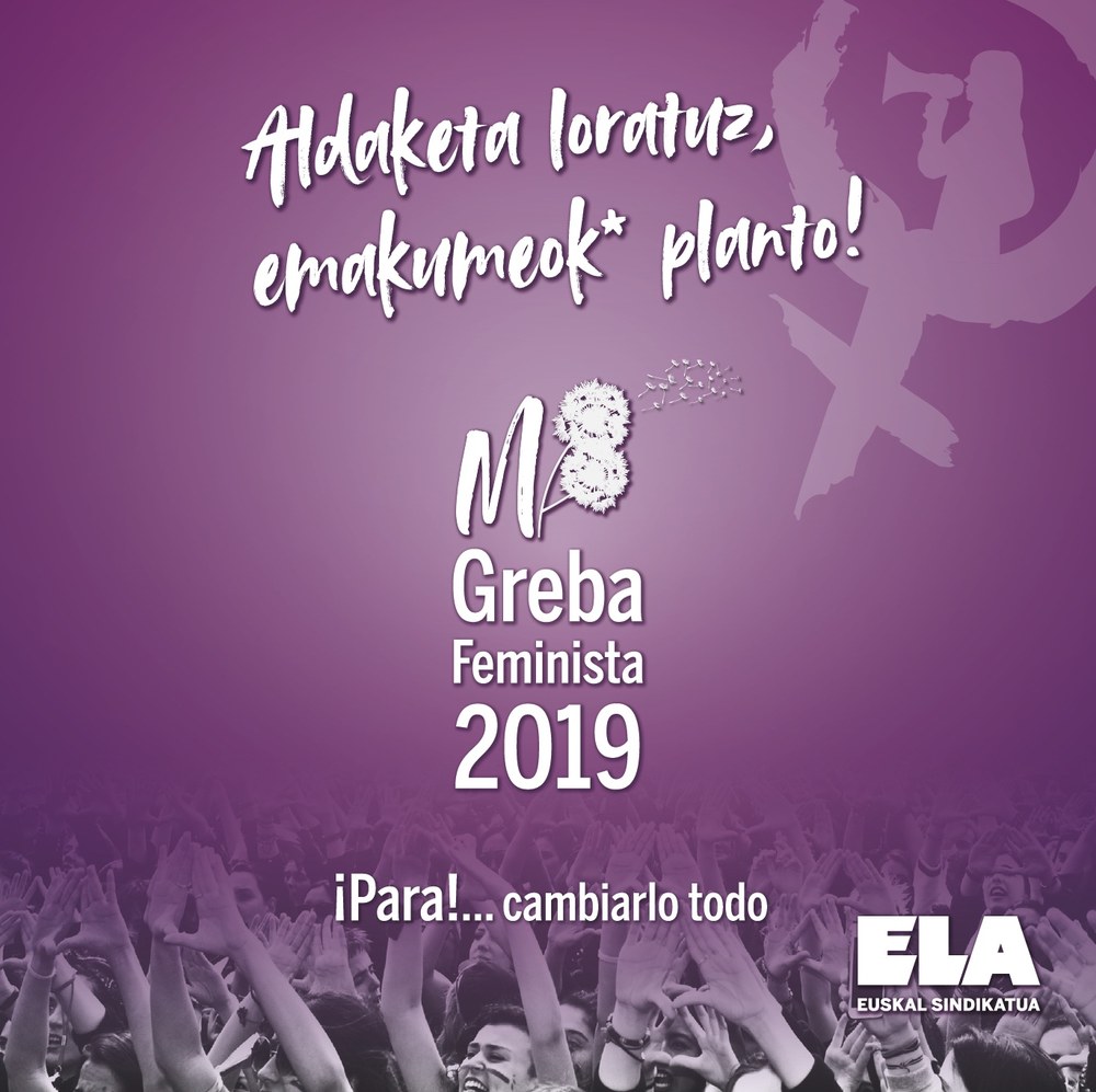 ¡Este 8 de Marzo las mujeres* volveremos a hacer huelga en nuestros puestos de trabajo y en nuestras casas!