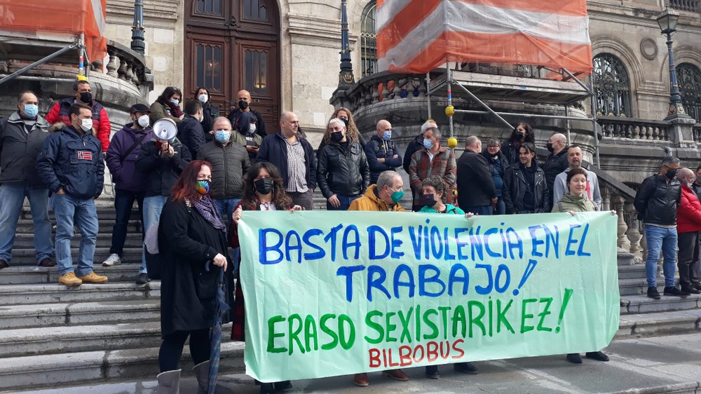 La plantilla de Bilbobus denuncia la agresión sexista del pasado 3 de marzo