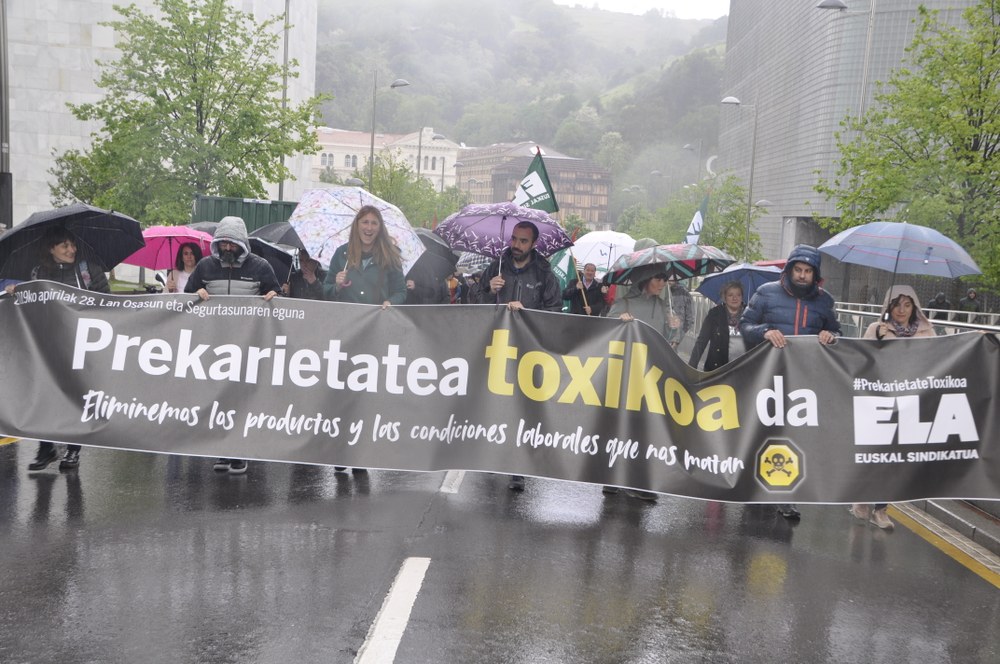 ELA exige la eliminación de productos mortales de los puestos de trabajo con motivo del Día Internacional de la Seguridad y Salud en el Trabajo