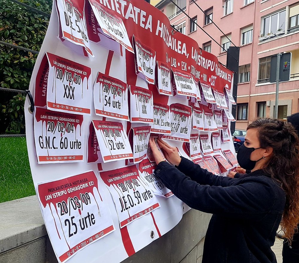 ELA, LAB, ESK, Steilas, Hiru y Etxalde exigen medidas urgentes para detener la sangría de accidentes laborales