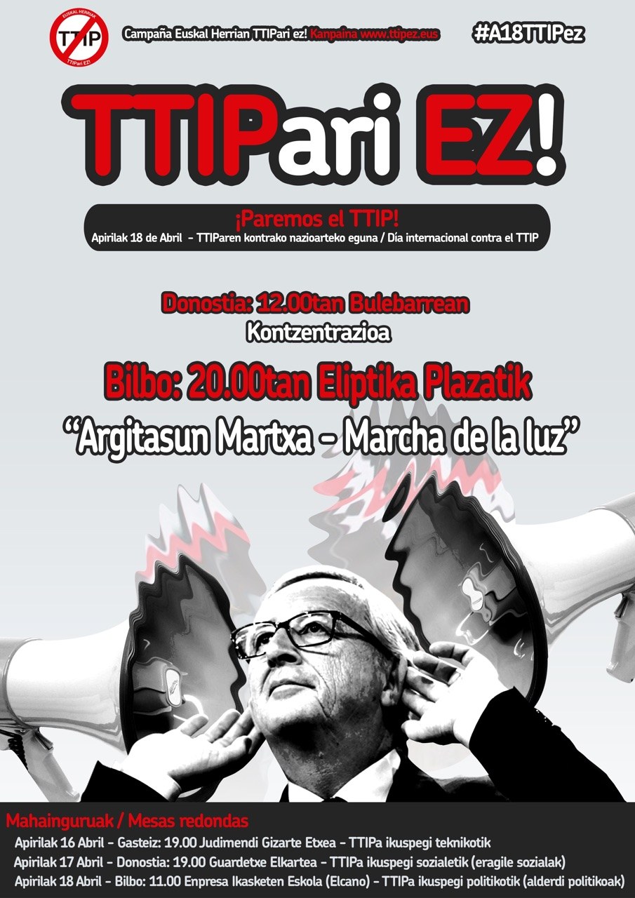 18 de abril, día internacional de movilización contra el TTIP