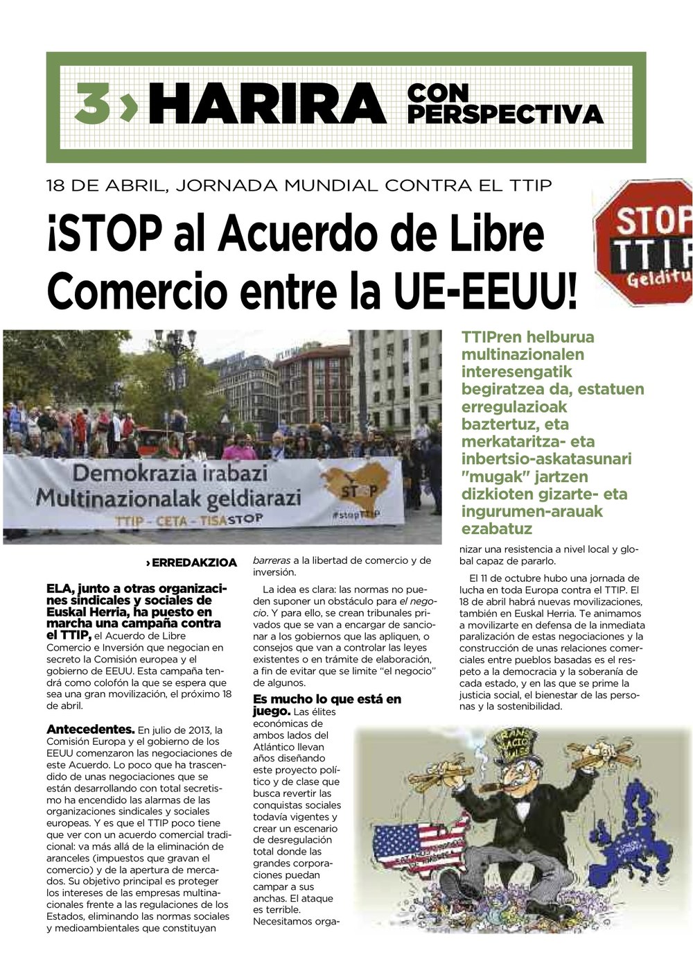Landeia analiza el TTIP
