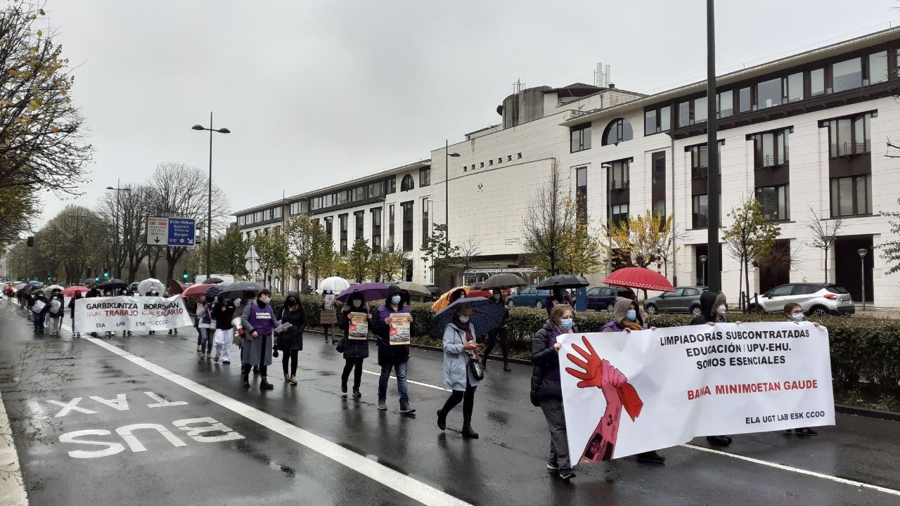 El decreto de servicios mínimos de limpieza de Educación y UPV establece un derecho a la huelga hueco