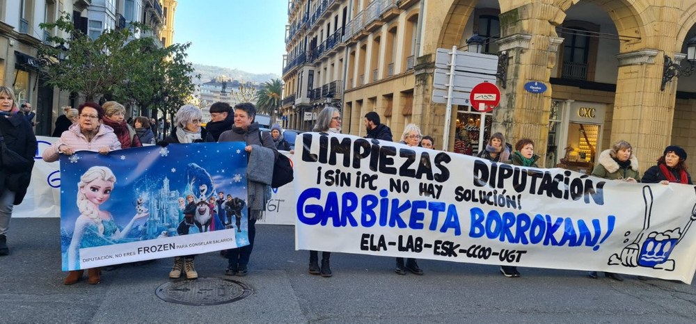 Nuevas movilizaciones ante el bloqueo del ente foral