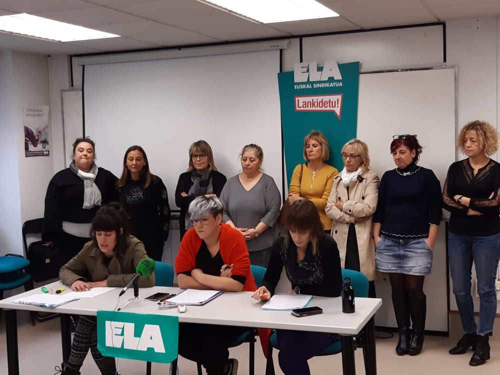 Las trabajadoras de limpieza de edificios de Gipuzkoa pararán contra la brecha salarial el 17 de diciembre