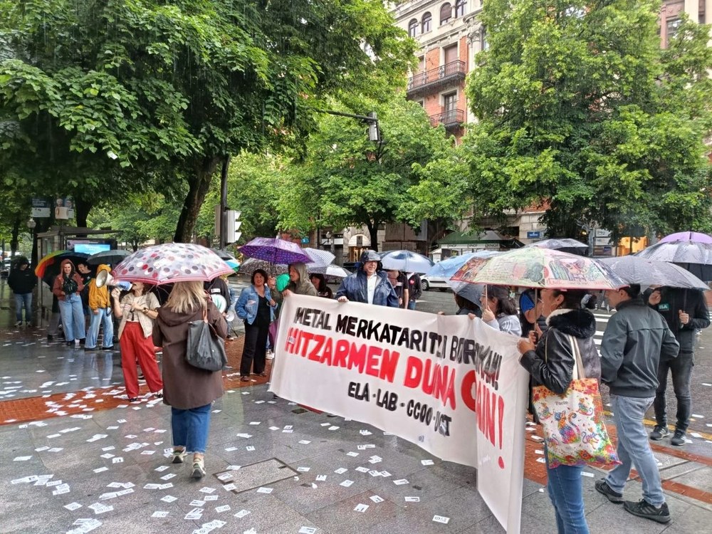 Movilización en Bilbao tras seis años sin convenio